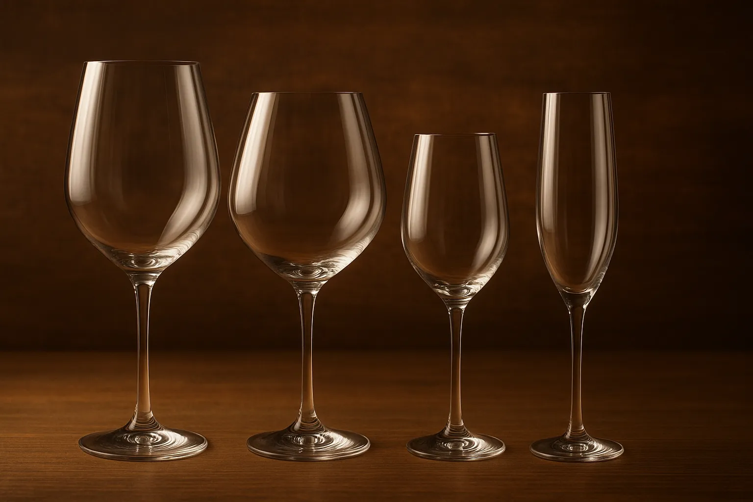 ワイン用グラスのバリエーション