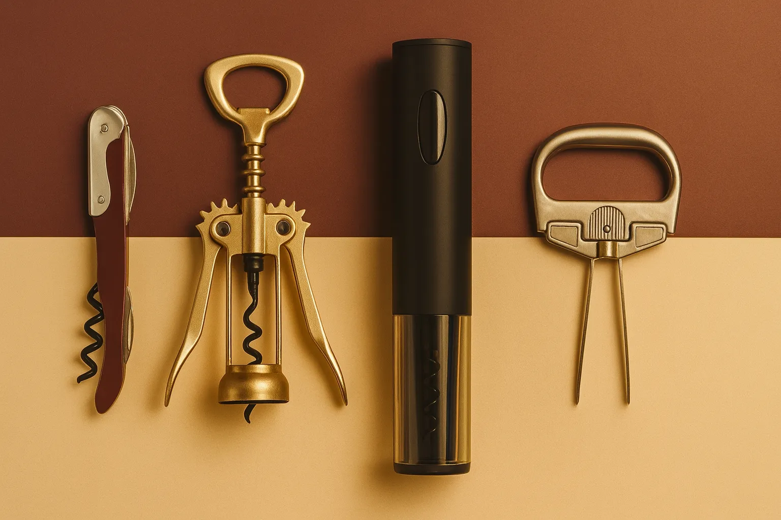 さまざまなワインオープナーとツール